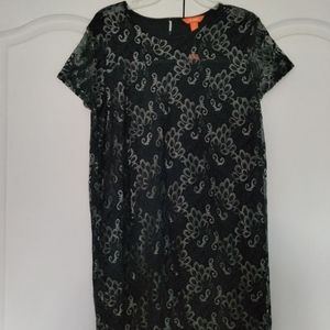 Navy/silver Joe Fresh Dress, lace, size M/Medium